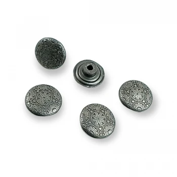 Kot Düğmesi Motif Desenli Çakma Düğme 16 mm 26 boy E 497