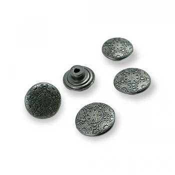 Kot Düğmesi Motif Desenli Çakma Düğme 16 mm 26 boy E 497