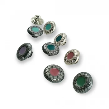 Jeans Button Enamel Jenas Button 15 mm 24 L  E 504