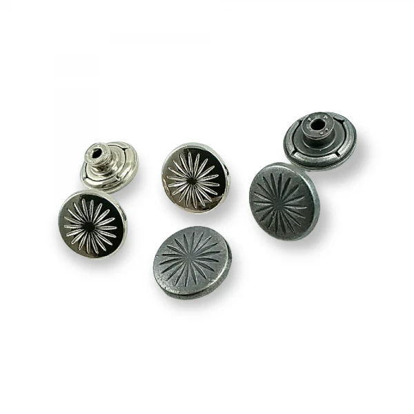 Star Pattern Snap Button 17 mm 27 L E 732 Star Pattern Snap Button 17 mm 27 L E 732