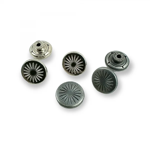 Star Pattern Snap Button 17 mm 27 L E 732 Star Pattern Snap Button 17 mm 27 L E 732