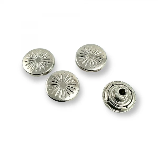 Star Pattern Snap Button 17 mm 27 L E 732 Star Pattern Snap Button 17 mm 27 L E 732