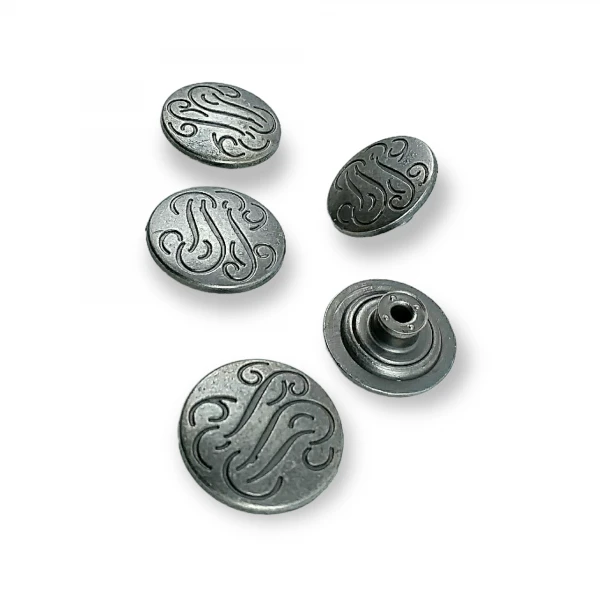Patterned Jeans Button 20 mm 32 L E 844 Patterned Jeans Button 20 mm 32 L E 844