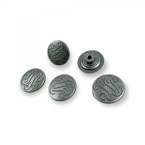 Patterned Jeans Button 20 mm 32 L E 844 Patterned Jeans Button 20 mm 32 L E 844