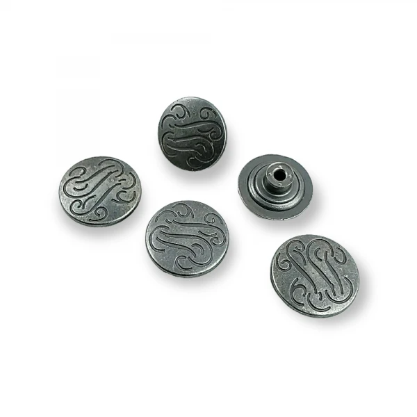 Patterned Jeans Button 20 mm 32 L E 844 Patterned Jeans Button 20 mm 32 L E 844