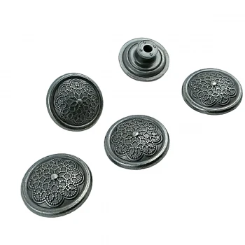 Patterned Jeans Button 17 mm 28 L E 853