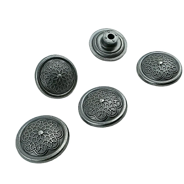 Patterned Jeans Button 17 mm 28 L E 853