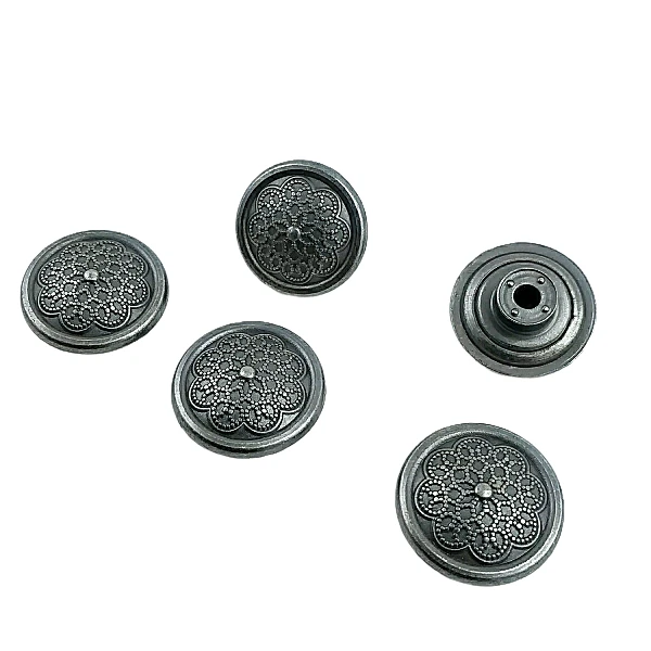 Patterned Jeans Button 17 mm 28 L E 853