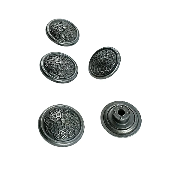 Patterned Jeans Button 17 mm 28 L E 853