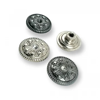Patterned Jeans Button 17 mm 28 L E 857
