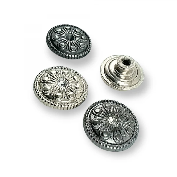 Patterned Jeans Button 17 mm 28 L E 857 Patterned Jeans Button 17 mm 28 L E 857