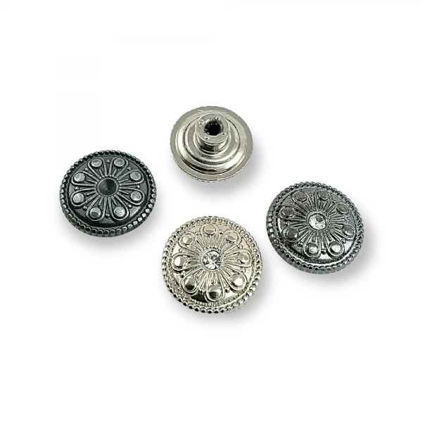 Patterned Jeans Button 17 mm 28 L E 857 Patterned Jeans Button 17 mm 28 L E 857