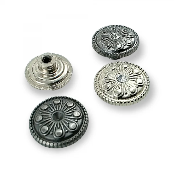 Patterned Jeans Button 17 mm 28 L E 857 Patterned Jeans Button 17 mm 28 L E 857