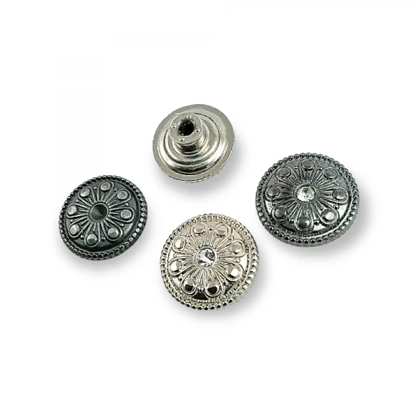 Patterned Jeans Button 17 mm 28 L E 857 Patterned Jeans Button 17 mm 28 L E 857
