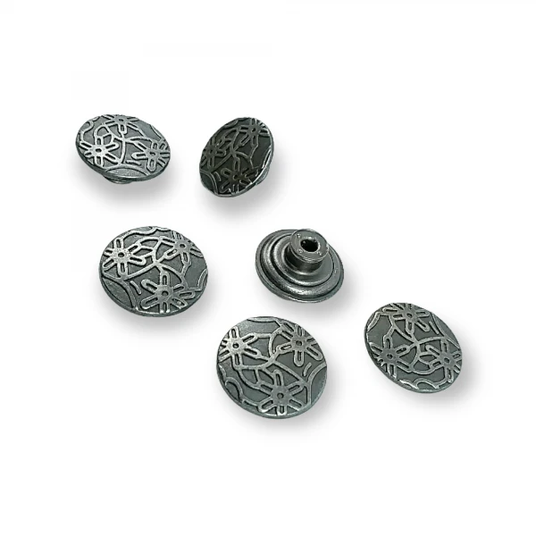 Papatya Desenli Kot Düğmesi 17 mm 28 Boy E 860 Papatya Desenli Kot Düğmesi 17 mm 28 Boy E 860