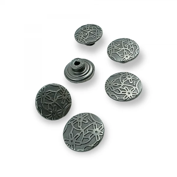 Papatya Desenli Kot Düğmesi 17 mm 28 Boy E 860 Papatya Desenli Kot Düğmesi 17 mm 28 Boy E 860