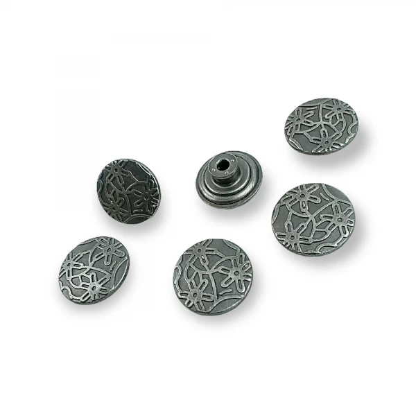 Papatya Desenli Kot Düğmesi 17 mm 28 Boy E 860 Papatya Desenli Kot Düğmesi 17 mm 28 Boy E 860