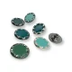 Enamel Edge Patterned Jeans Button 22 mm 37 L E 868 Enamel Edge Patterned Jeans Button 22 mm 37 L E 868