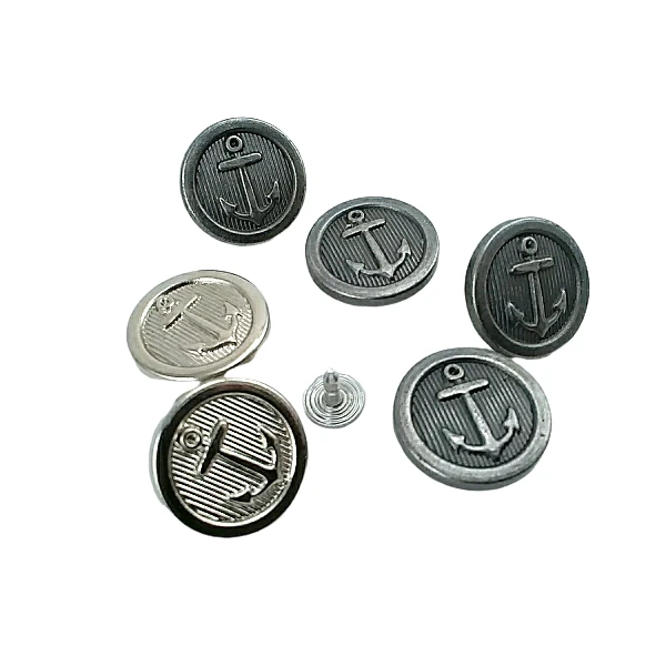 Çapa Desenli Çakma düğme 17 mm 28 Boy E 906 Çapa Desenli Çakma düğme 17 mm 28 Boy E 906