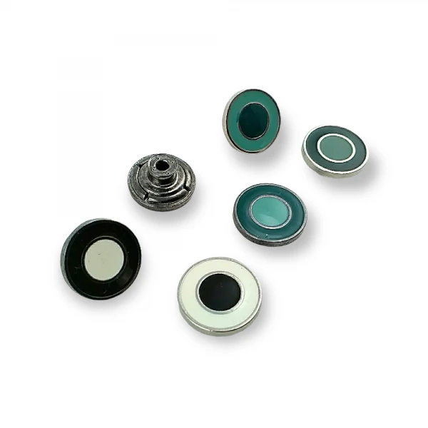 Halka Desenli Mineli Kot Düğmesi 17 mm 27 Boy E 940 Halka Desenli Mineli Kot Düğmesi 17 mm 27 Boy E 940