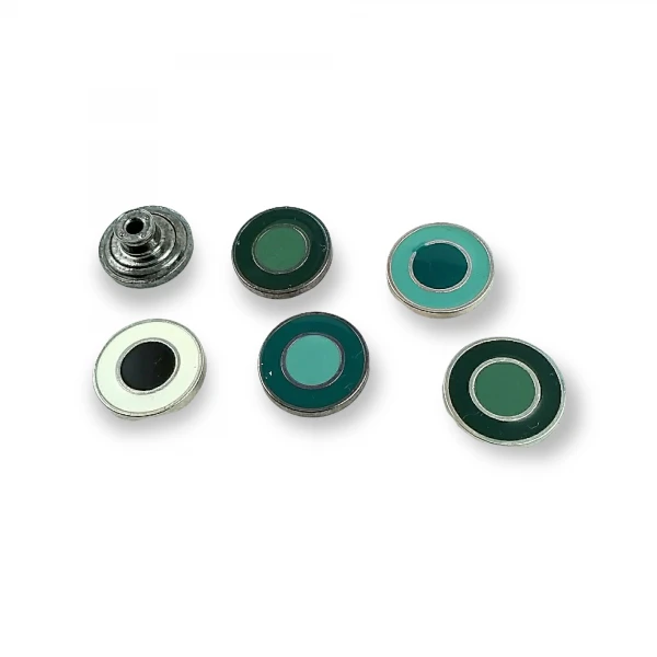 Halka Desenli Mineli Kot Düğmesi 17 mm 27 Boy E 940 Halka Desenli Mineli Kot Düğmesi 17 mm 27 Boy E 940