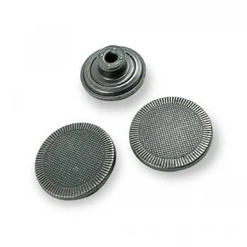 Noktalı ve Çizgili Çakma Düğme 16 mm 26 Boy E 974