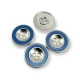 İki Delikli Mineli Metal 25 mm 40 boy Düğme Mont ve Trençkot Düğmesi E 774