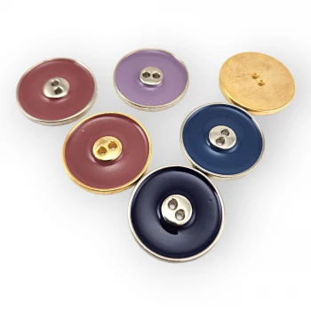 Two Holes Enameled Metal Button 31 mm 48 L Coat and Trench Coat Button E 702