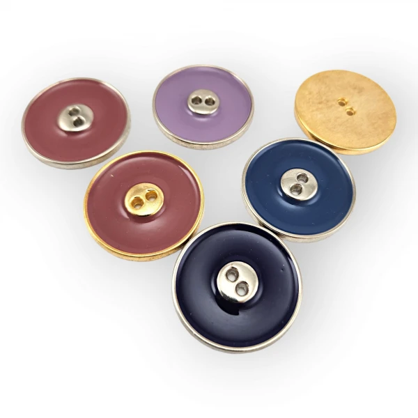 Two Holes Enameled Metal Button 31 mm 48 L Coat and Trench Coat Button E 702 Two Holes Enameled Metal Button 31 mm 48 L Coat and Trench Coat Button E 702