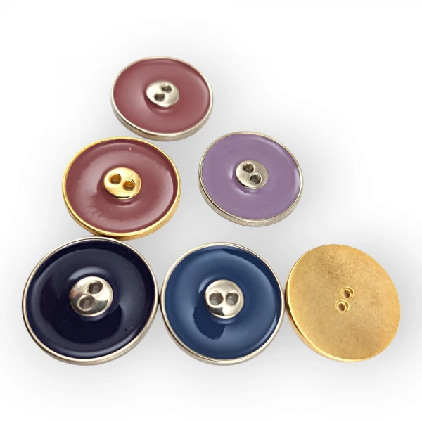 Two Holes Enameled Metal Button 31 mm 48 L Coat and Trench Coat Button E 702 Two Holes Enameled Metal Button 31 mm 48 L Coat and Trench Coat Button E 702