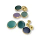 Enamel Snap Fasteners Flat Coin Shape 18 mm - 29 L E 1002 MN Enamel Snap Fasteners Flat Coin Shape 18 mm - 29 L E 1002 MN