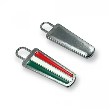 Zipper Pullers 4 cm 3 Colors Epoxy Coat and Jacket Pullers E 1790