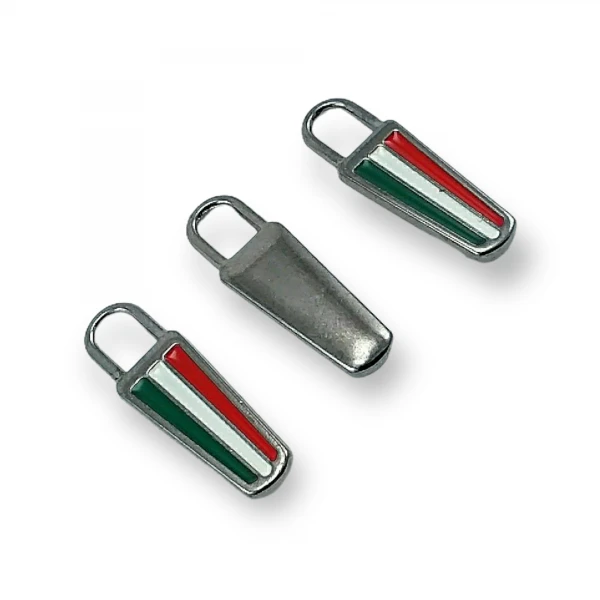 Enamel Zipper Pullers 3 Colors Combination 3 cm E 1791