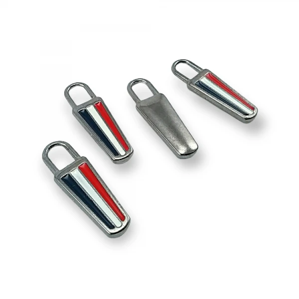 Enamel Zipper Pullers 3 Colors Combination 3 cm E 1791