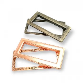 Metal Eyelet Rectangle Shape 40 x 20 mm E 1983