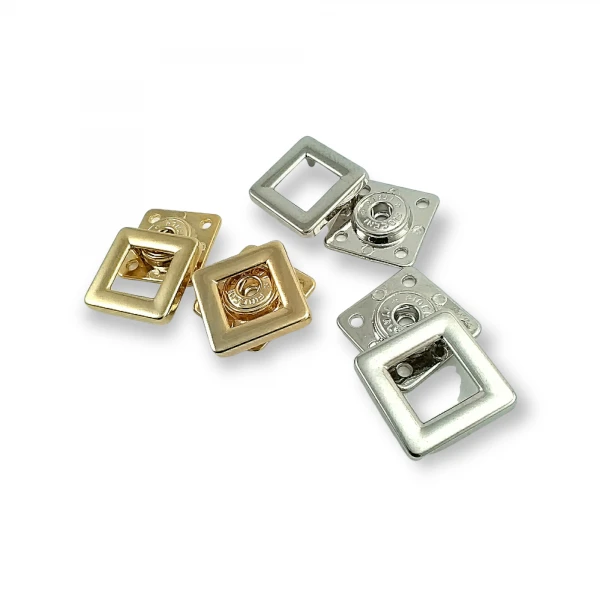 Kare Mont ve Kaban Çıtçıt Düğme 25 x 25 mm E 1282