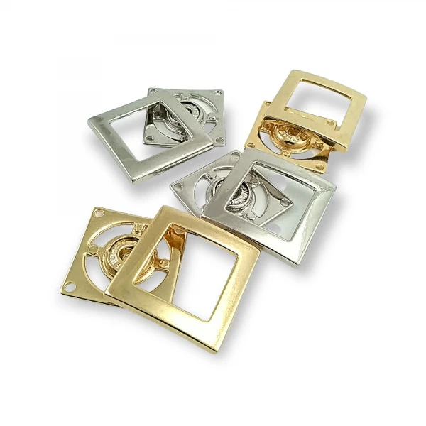 Mont , Kaban ve Ceket için Metal Çıtçıt Düğme 32 x 32 mm Е 1831
