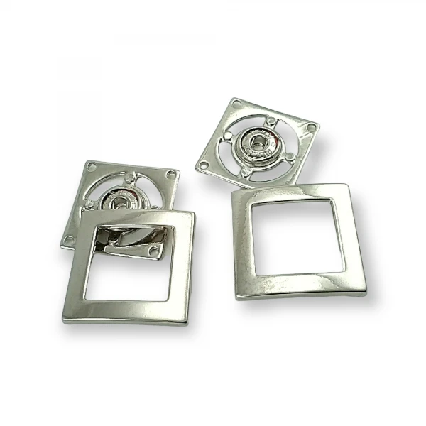 Mont , Kaban ve Ceket için Metal Çıtçıt Düğme 32 x 32 mm Е 1831