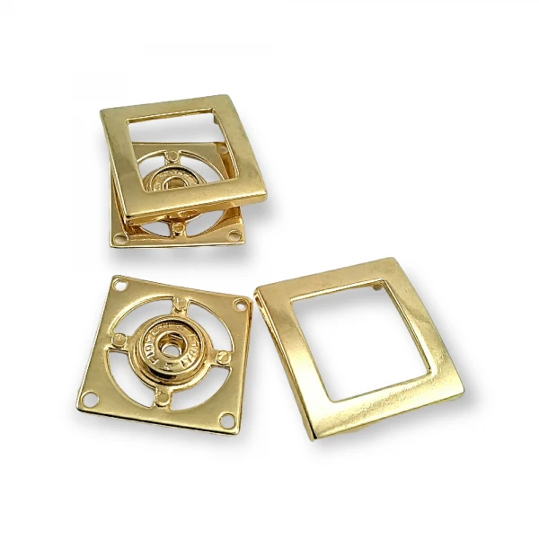 Mont , Kaban ve Ceket için Metal Çıtçıt Düğme 32 x 32 mm Е 1831