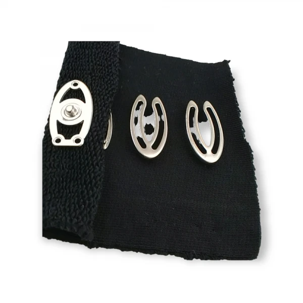 Coat and Jacket Metal Snap Button 40 x 22 mm E 1839