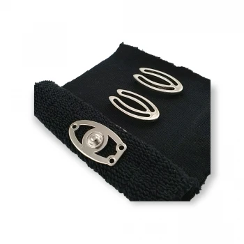 Coat and Jacket Metal Snap Button 40 x 22 mm E 1839