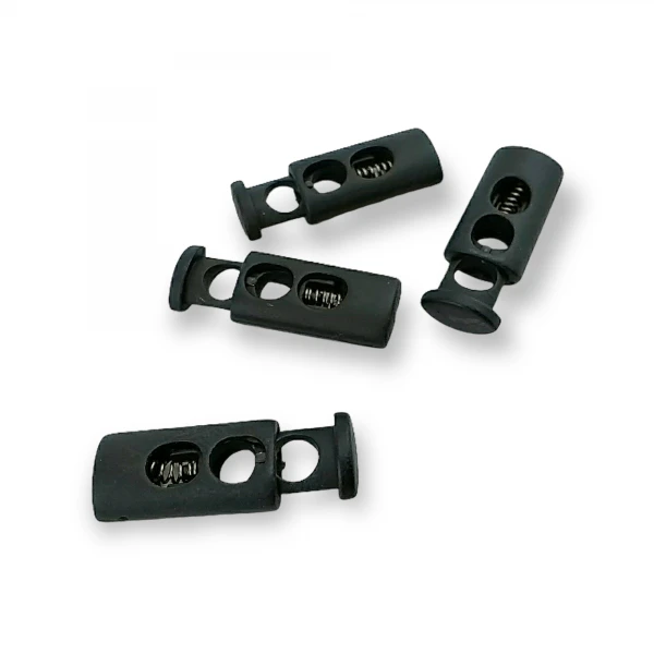 Metal Cord Lock with 6 mm Lace-up Entry Double Hole Stopper E 214 Metal Cord Lock with 6 mm Lace-up Entry Double Hole Stopper E 214