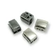 Çift Bağcık Delikli Tek Basma Düğmeli 16 mm x 13 mm Kordon Kilidi E 2239