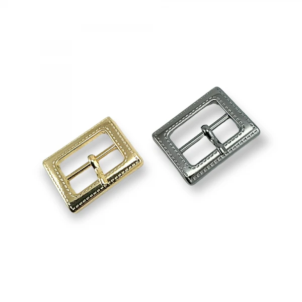 Belt Buckle 2 cm Edge Pattern Center Bar Buckle E 484 Belt Buckle 2 cm Edge Pattern Center Bar Buckle E 484