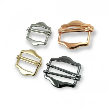 Adjustable Slide Buckle/Metal Slider Buckles Strap Adjuster for DIY Backpack Bags E 401