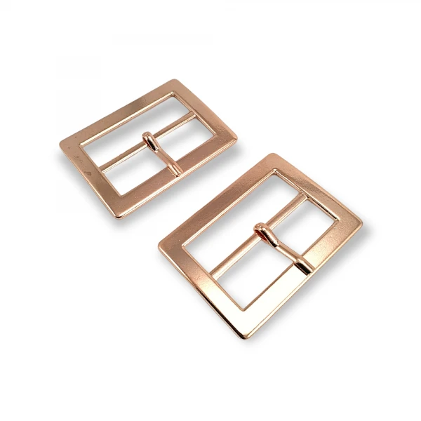 Center Buckle 4 cm Rectangular Plain Wide Edge Metal Buckle E 1237 Center Buckle 4 cm Rectangular Plain Wide Edge Metal Buckle E 1237