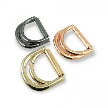 Çift Parça Metal D Toka 3 cm Kemer ve Ayar Tokası E 1991