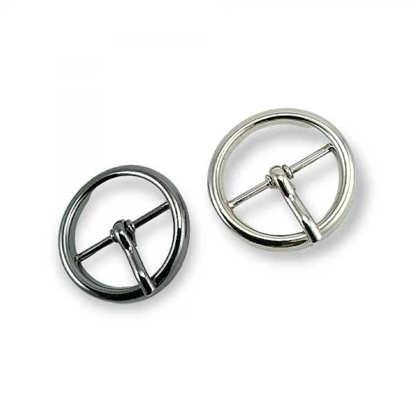 Center Bar Ring Buckle 1,8 cm Belt Buckle E 2130 Center Bar Ring Buckle 1,8 cm Belt Buckle E 2130