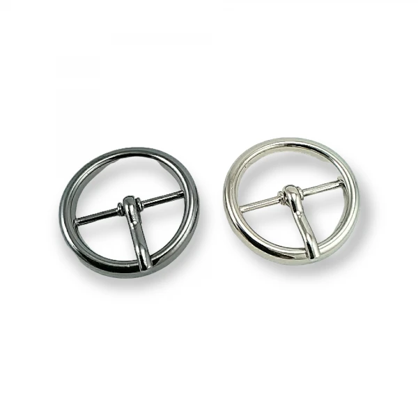 Center Bar Ring Buckle 1,8 cm Belt Buckle E 2130 Center Bar Ring Buckle 1,8 cm Belt Buckle E 2130