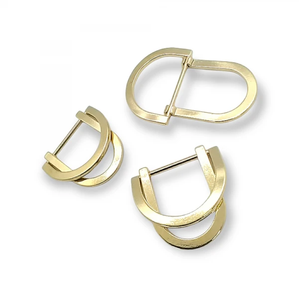 Double Ring D Buckle 23 mm Metal Adjuster and Belt Buckle E 2145